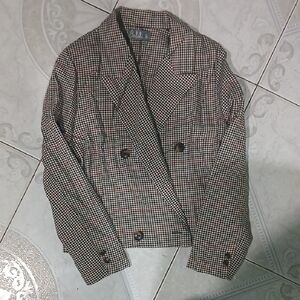 Kids Checkered Blazer